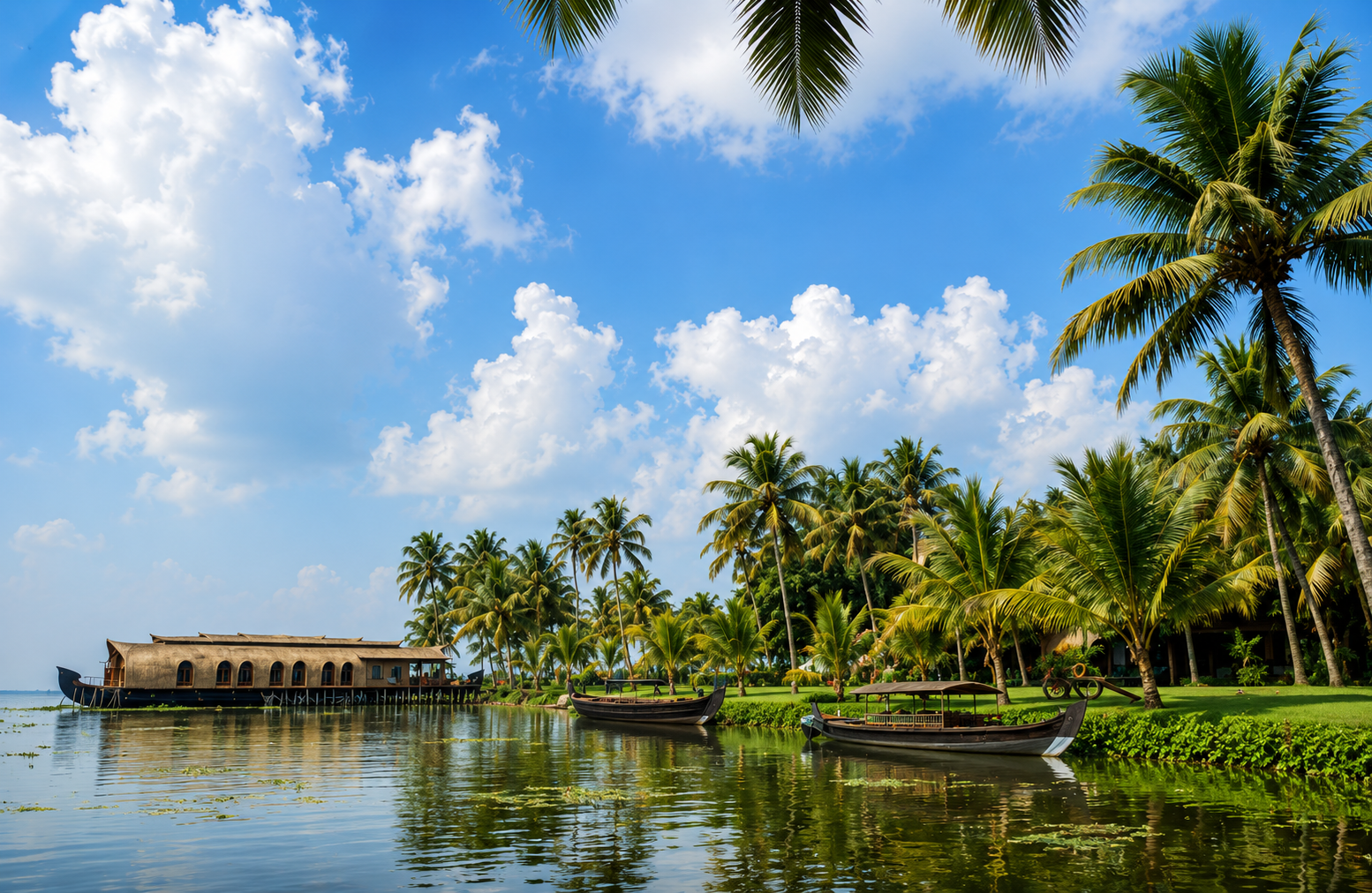 Houseboats · village cruises · backwater resorts · local cuisine